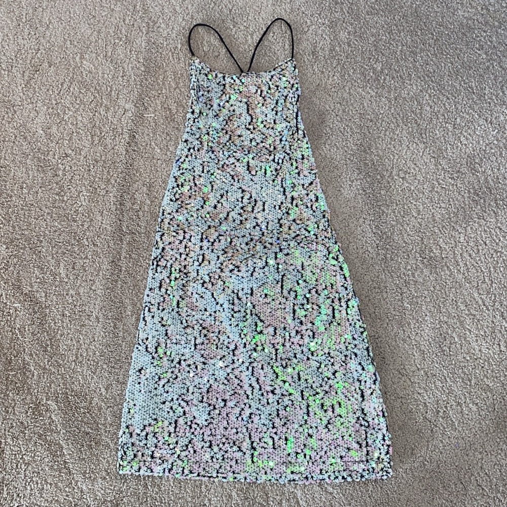 Motel Rocks Unicorn Irridescent Sequin Hedi Dress - Picture 7 of 16